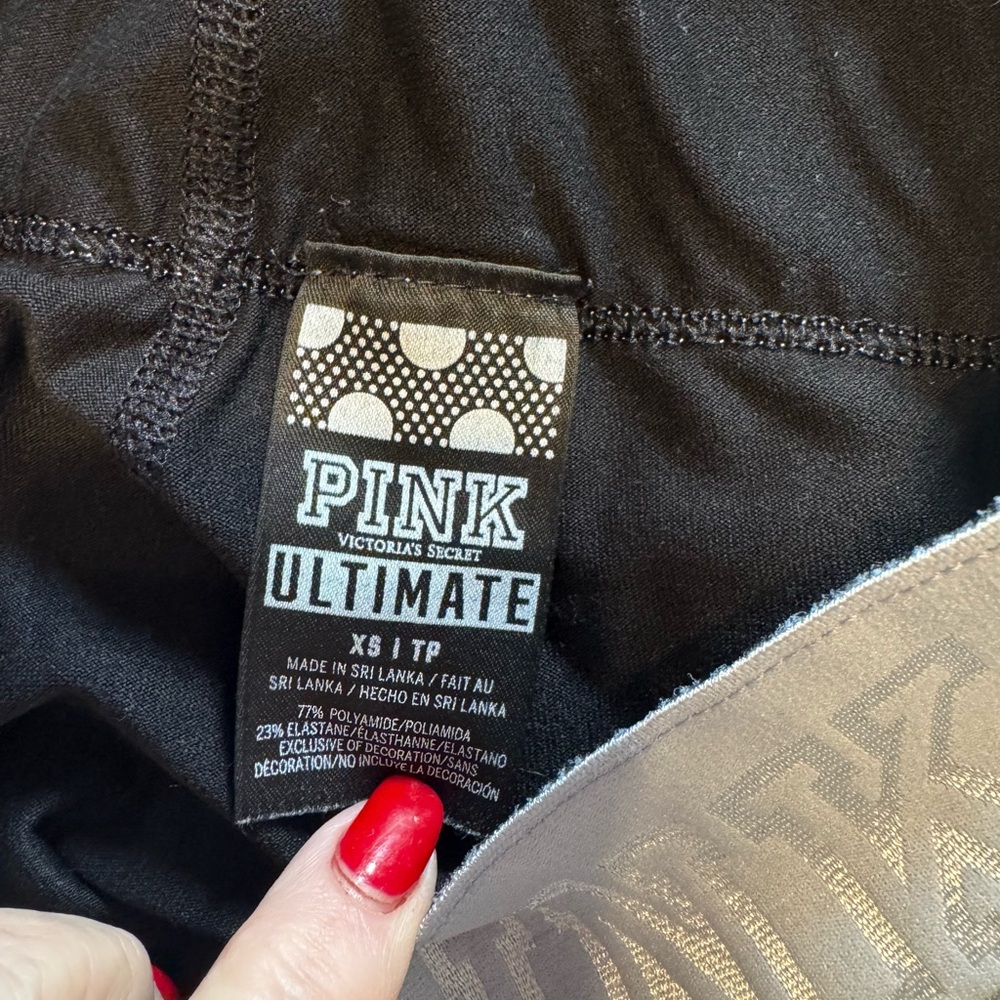 PINK Victoria's Secret Leggings with Logo Waistband  XSMALL   #U - Picture 6 of 6